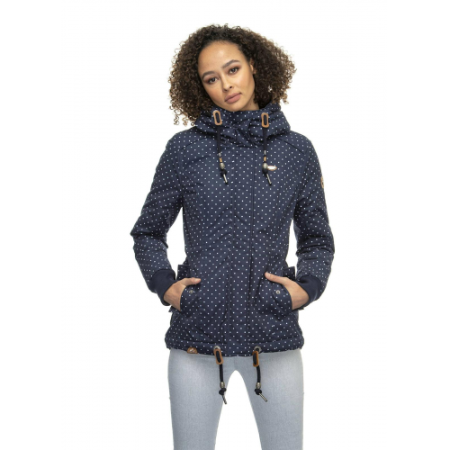 Ragwear Winterjacke Danka Dots navy