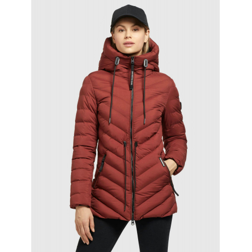 Khujo Winterjacke Noomi Matt rot-braun