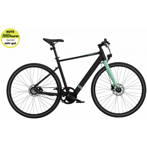 Tenways CGO600 (252 Wh), Singlespeed, Herrenfahrrad, Diamant, Modell 2022/2023, 28 Zoll 54 cm Black Green