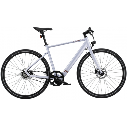 Tenways CGO600 (252 Wh), Singlespeed, Herrenfahrrad, Diamant, Modell 2022/2023, 28 Zoll 54 cm Light Grey