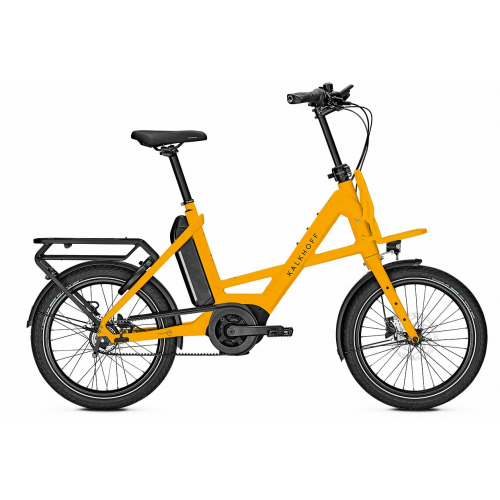 Kalkhoff IMAGE C.B ADVANCE+ RT (545 Wh), 5 Gang Nabenschaltung, Unisexfahrrad, Kompakt, Modell 2024, 20 Zoll 48 cm mustardyellow matt