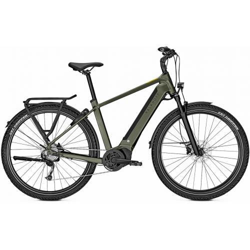 Kalkhoff ENTICE 5.B SEASON (625 Wh), 9 Gang Kettenschaltung, Herrenfahrrad, Diamant, Modell 2023, 29 Zoll 53 cm urbangreen matt