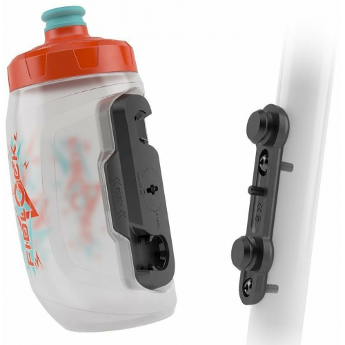 MonkeyLink Trinkflasche mit BottleMount TWIST Bottle 450 kids transparent