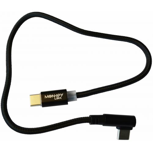 MonkeyLink Ladekabel USB-C to USB-C (l=30cm) 30 cm schwarz