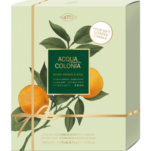 Aktion - 4711 Acqua Colonia Blood Orange & Basil Set (EdC100/Kerze)