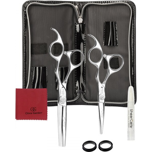 Olivia Garden 2er Set SilkCut 5,0'' + Effilier Europa