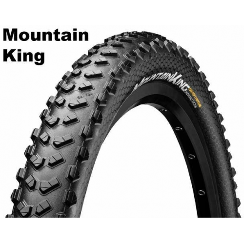 Continental  - Drahtreifen - 26 Zoll Mountain King (58-559) schwarz/schwarz