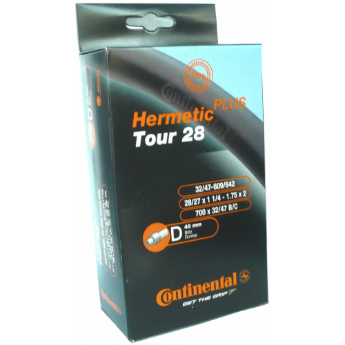 Continental Fahrradschlauch Tour 28 [700C] HermeticPlus DV schwarz