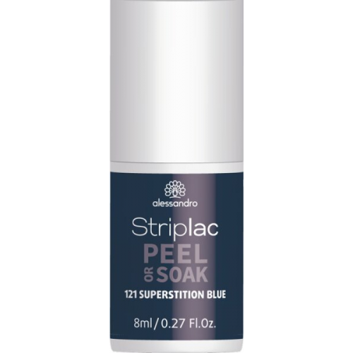 Alessandro Striplac Peel or Soak 121 Superstition Blue 8 ml