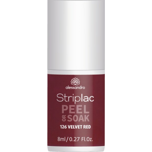 Alessandro Striplac Peel or Soak 126 Velvet Red 8 ml