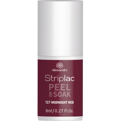 Alessandro Striplac Peel or Soak 127 Midnight Red 8 ml