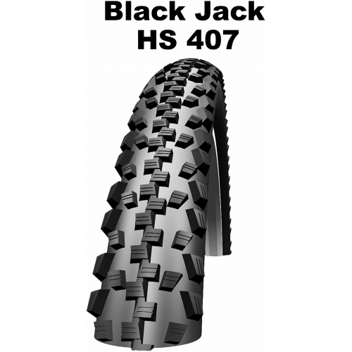 Schwalbe Active Line-Kevlar Guard-All Terrain-Drahtreifen, 20 Zoll Black Jack (47-406) schwarz/schwarz