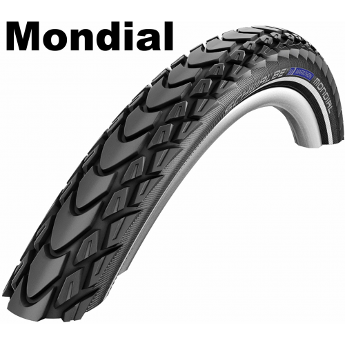 Schwalbe Evolution Line - Double Defense - Faltreifen, 26 Zoll Marathon Mondial (50-559) schwarz/schwarz