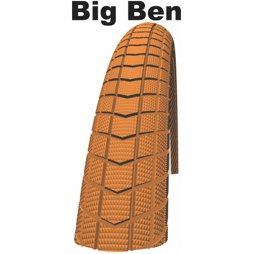 Schwalbe Active Line - Kevlar Guard - Drahtreifen, 26 Zoll Big Ben (55-559) braun/braun