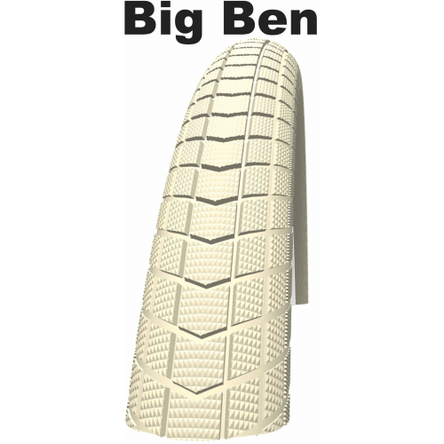 Schwalbe Active Line - Kevlar Guard - Drahtreifen, 26 Zoll Big Ben (55-559) creme/creme