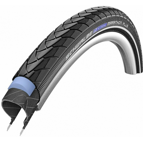 Schwalbe Performance Line, SmartGuard - Tube - E25 - Drahtreifen HS 440 - 20 Zoll Marathon Plus (35-406) schwarz/schwarz