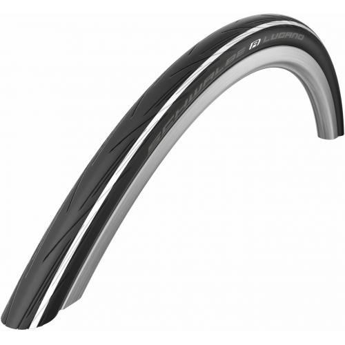 Schwalbe Active Line - K-Guard, 28&quot; Lugano 25-622, White Stripes schwarz-weiß/schwarz