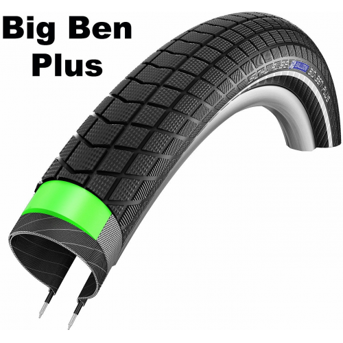 Schwalbe Performance Line - Double Defense - Drahtreifen, 20 Zoll Big Ben Plus (55-406) schwarz/schwarz