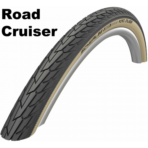 Schwalbe Active Line - K-Guard - Drahtreifen, 26 Zoll Road Cruiser (47-559) schwarz/braun