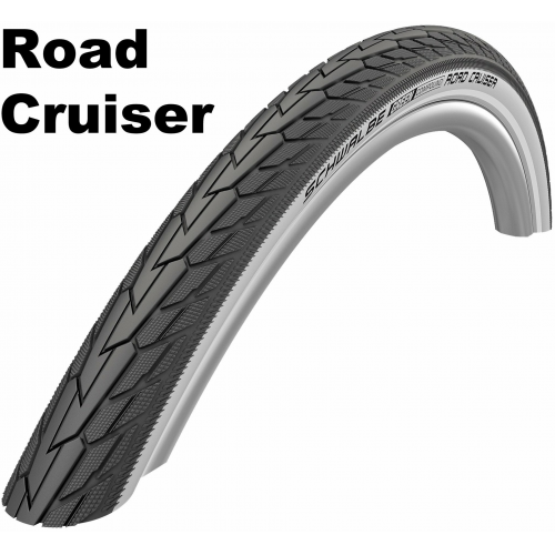 Schwalbe Active Line -  K-Guard - Drahtreifen, 28 Zoll Road Cruiser (42-622) schwarz/weiß