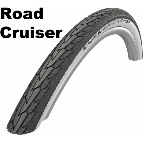 Schwalbe Active Line - K-Guard - Drahtreifen, 28 Zoll Road Cruiser  (47-622sw) schwarz/weiß