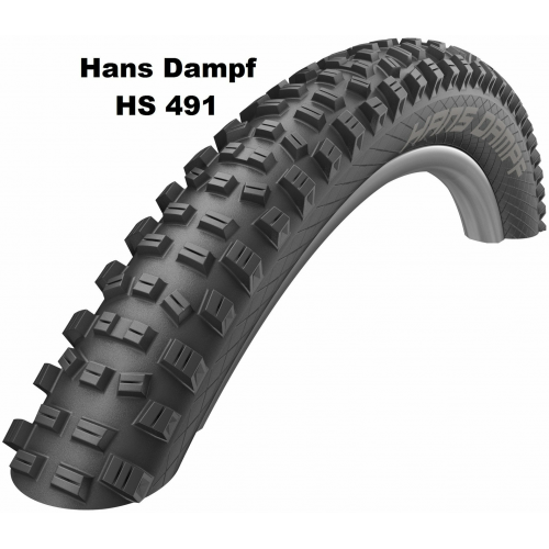 Schwalbe Performance Line-Addix-Twin Skin-Faltreifen, 24 Zoll Hans Dampf (60-507) schwarz/schwarz