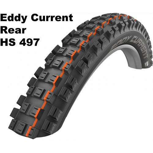 Schwalbe Evolution Line - Addix Soft -Faltreifen, 29 Zoll Eddy Current Rear  (65-622) schwarz/schwarz