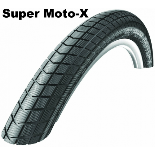 Schwalbe Performance Line - Dual Compound - Drahtreifen, 20 Zoll Super Moto X (62-406) schwarz/schwarz