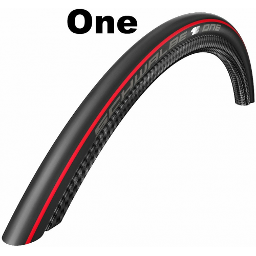 Schwalbe Performance Line - Addix-TubeType - Faltreifen, 28 Zoll One (25-622) rot-schwarz-rot/schwarz