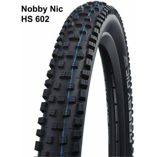 Schwalbe Evolution Line, Super Ground - TLE - E-50 - Faltreifen - HS 602- 26 Zoll Nobby Nic (57-559) schwarz/schwarz