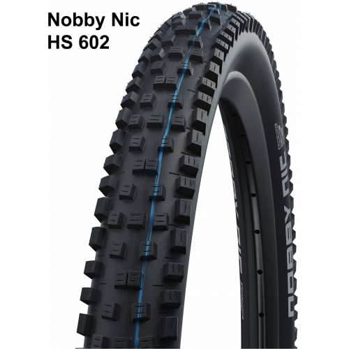 Schwalbe Evolution Line, Super Ground - TLE - E-50 - Faltreifen - HS 602 - 26 Zoll Nobby Nic (60-559) schwarz/schwarz