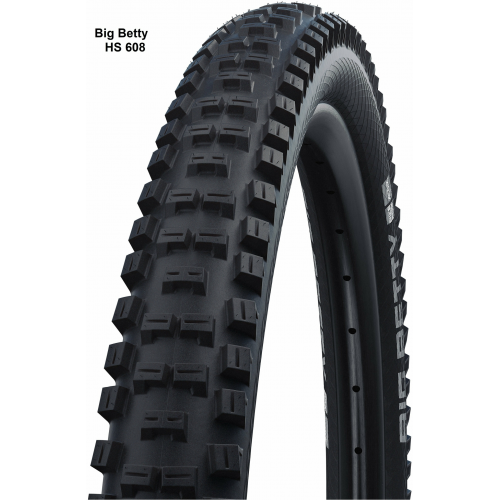 Schwalbe Performance Line-Addix-Twin Skin-Drahtreifen, 26 Zoll Big Betty (62-559) schwarz/schwarz