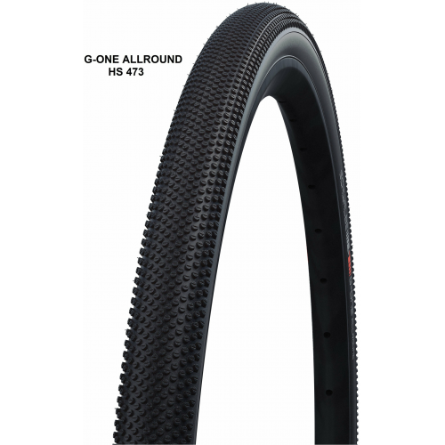 Schwalbe Evolution Line-Addix Speedgrip-Tubeless Easy-Faltreifen, 28 G-One Allround (35-622) schwarz/schwarz