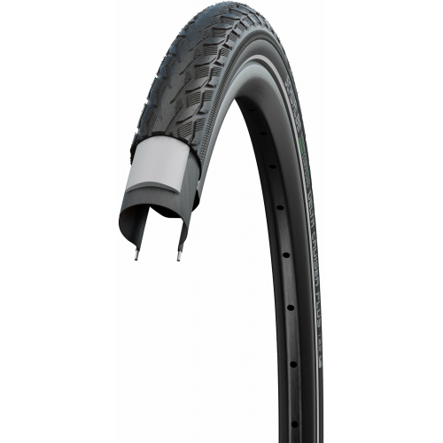 Schwalbe Active Line - Puncture Guard - Drahtreifen, 28 Zoll  Delta Cruiser Plus (32-622) schwarz/schwarz