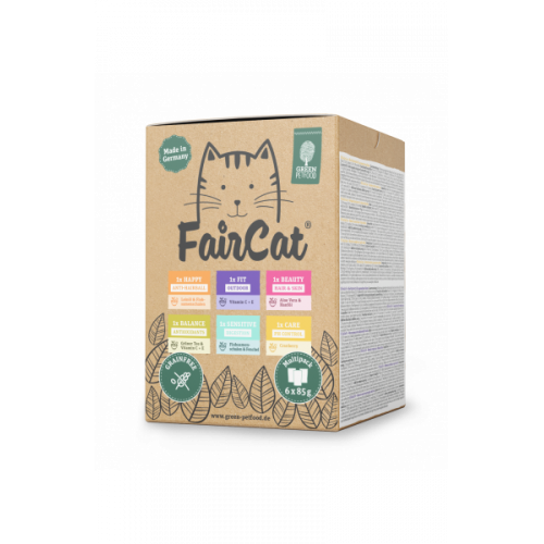 FairCat Multipack 6 x 85 g Green Petfood®