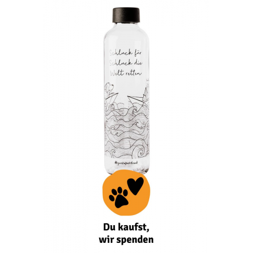 GPF Glasflasche charity collection Green Petfood®