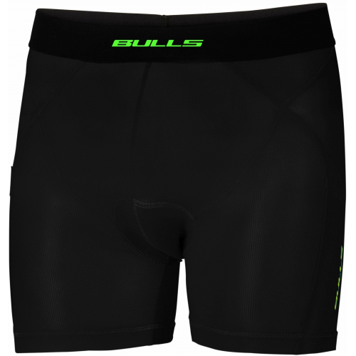 BULLS Liner Baselayer Herren Shorts S schwarz/ neongrün