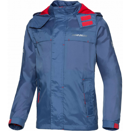 Apura Kinder Regenjacke Essential 128 blau/rot