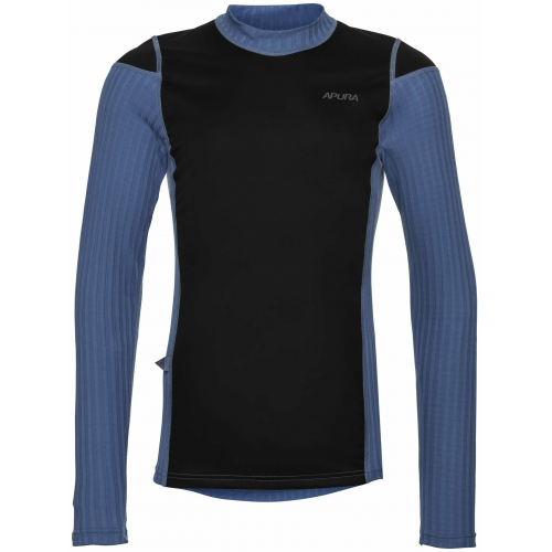 Apura Herren Unterhemd Langarm Ory Windblock Baselayer S denimblau