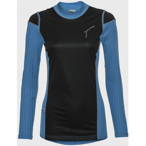 Apura Damen Unterhemd Langarm Ory Windblock Baselayer S denimblau