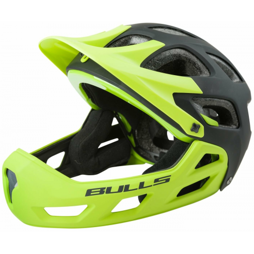 BULLS Unisex Helm Whistler CG 52-56 cm black/lime