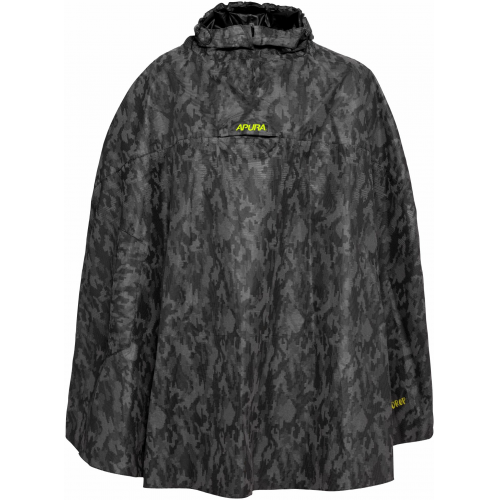 Apura Damen/Herren Regencape Drop Poncho L/XL black/reflective