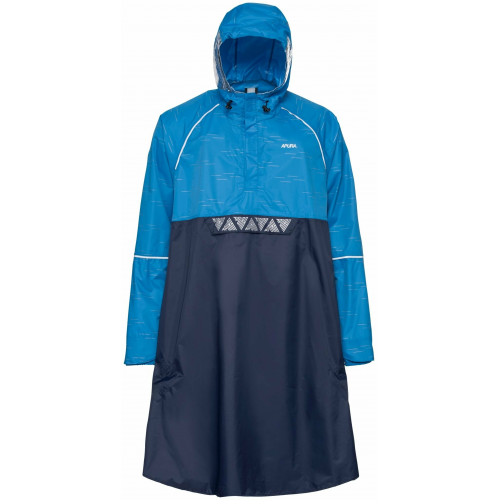 Apura Damen/Herren Regenponcho Commuting Reflex S/M blau/reflective