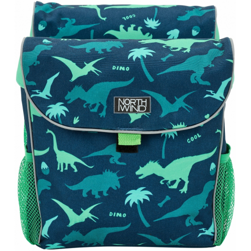 Northwind Doppeltasche Junior Dino grün/blau