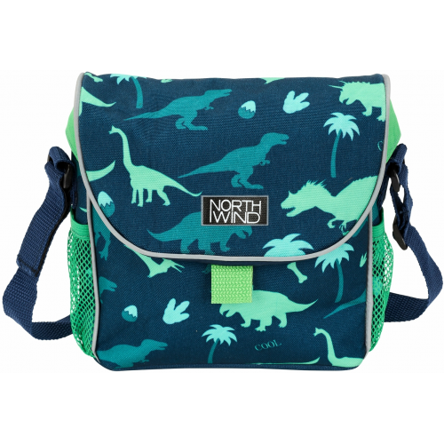 Northwind Einzeltasche Lenkertasche Dino Junior grün/blau