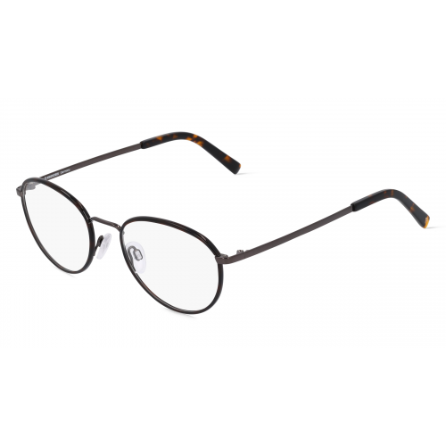 Rodenstock 2656 Unisex-Brille inkl. Gläser Vollrand Rund Metall-Gestell 51mm/19mm/140mm, braun