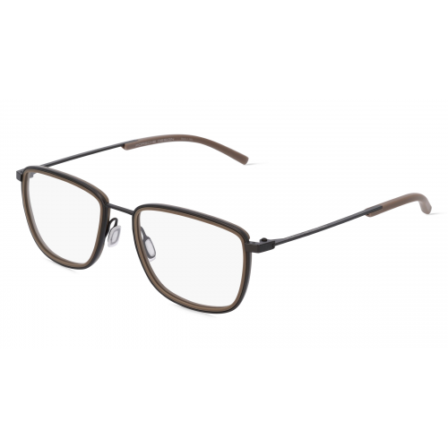 Porsche Design 8365 Unisex-Brille inkl. Gläser Vollrand Rechteckig Metall-Gestell 53mm/18mm/145mm, braun