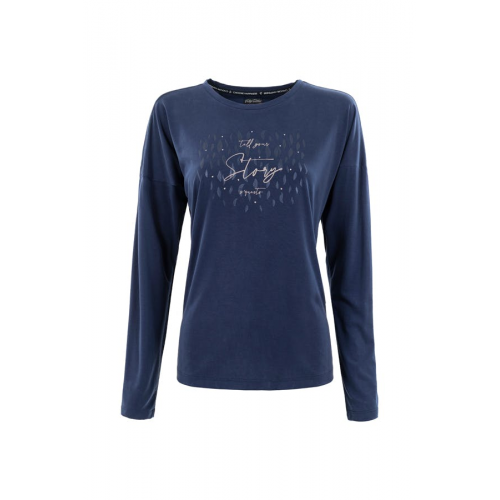 Soquesto Langarmshirt Loana navy