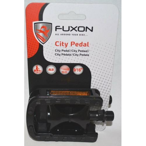 Fuxon Pedal City Alu Zemo LU 975 103  x 71,5 x  31 mm schwarz