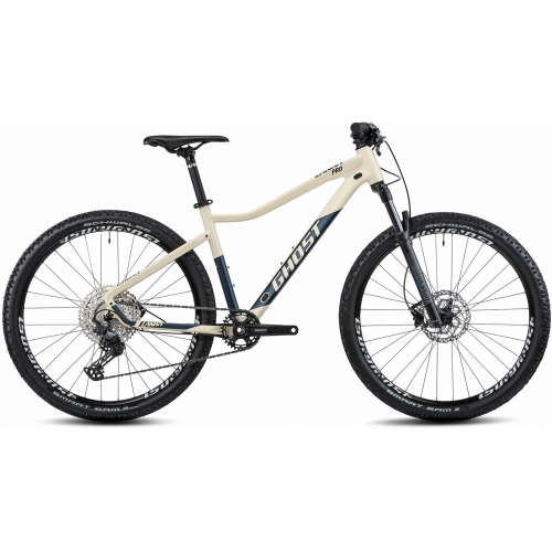 GHOST Lanao Pro 27.5 AL, 12 Gang Kettenschaltung, Damenfahrrad, Diamant, Modell 2024, 27,5 Zoll 44 cm beige metallic/dark blue pearl - matt